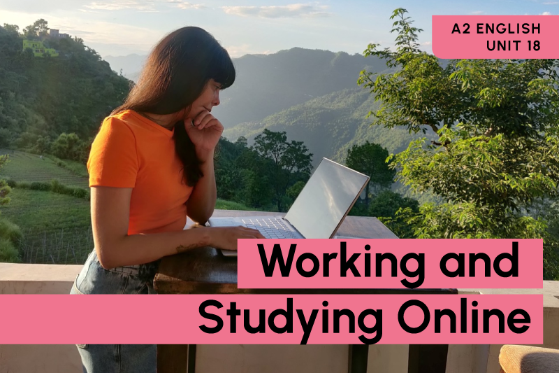 Working and 
              Studying Online